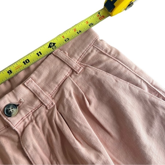 NWOT Free People Billie Chino High Rise Shorts In Pink - Picture 9 of 13